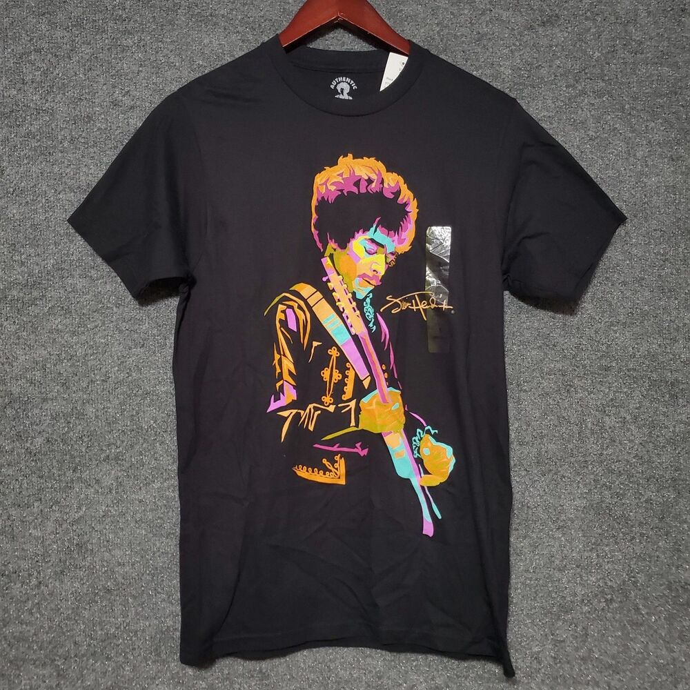 Jimi Hendrix Shirt Mens Small Iconic Guitarist Retro VTG Style Rock Singer Idol